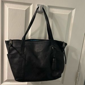 Black pebbled leather Cole Haan bag